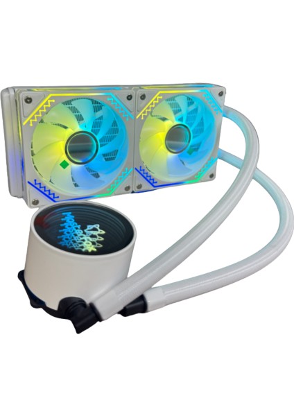 240 mm Masterfox Argb Sıvı Soğutma Beyaz modelleri