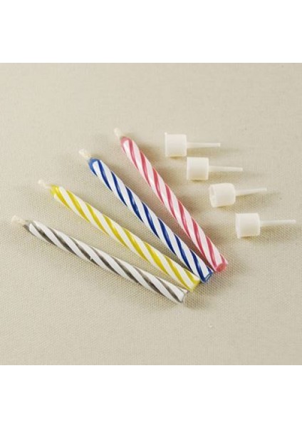 Pasta Mumu Sönmeyen Mum 10 Adet Tekrar Yanan Mum