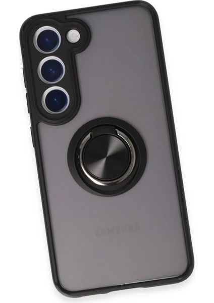 Bfs Samsung Galaxy S23 Kılıf Montreal Yüzüklü Silikon Kapak - Siyah fırsatları
