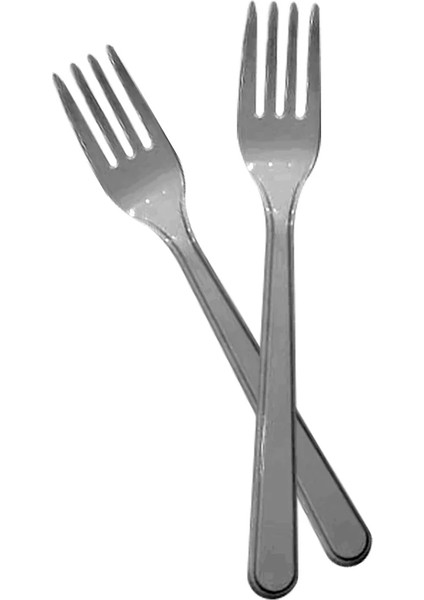 Gümüş Plastik Çatal