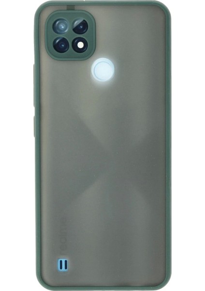 Bfs Realme C21 Kılıf Montreal Silikon Kapak - Yeşil
