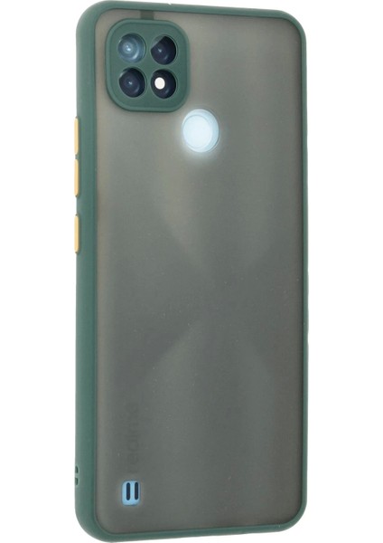 Bfs Realme C21 Kılıf Montreal Silikon Kapak - Yeşil modelleri