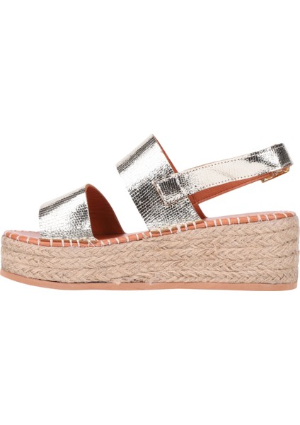 Kadın Kalın Taban Sandalet Dore fırsatları