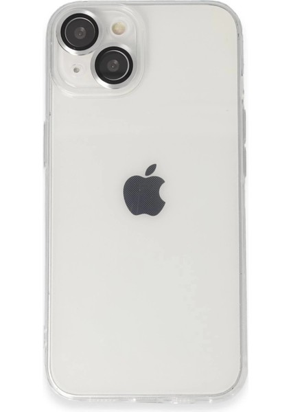 Bfs iPhone 14 Kılıf Luko Lens Silikon - Gümüş