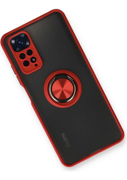 Bfs Xiaomi Redmi Note 11 Kılıf Montreal Yüzüklü Silikon Kapak - Kırmızı fiyatları