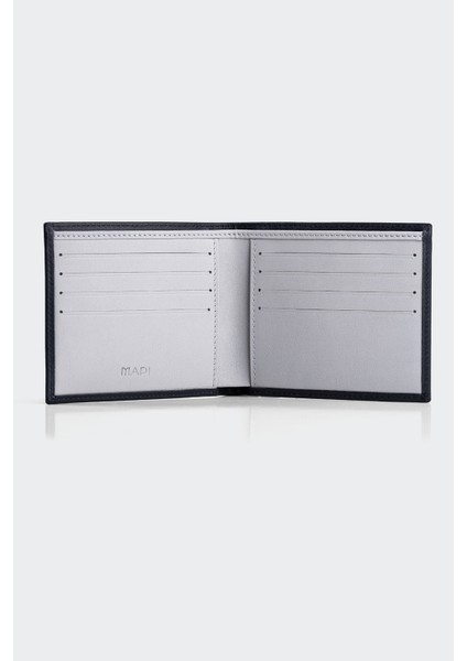 Hakiki Deri, El Yapımı, Erkek Cüzdan, 6 Kart Yuvalı, 4003 K.mavi-Gri fiyatları