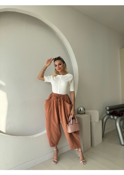 Somon Geniş Cepli Şalvar Pantolon fırsatları