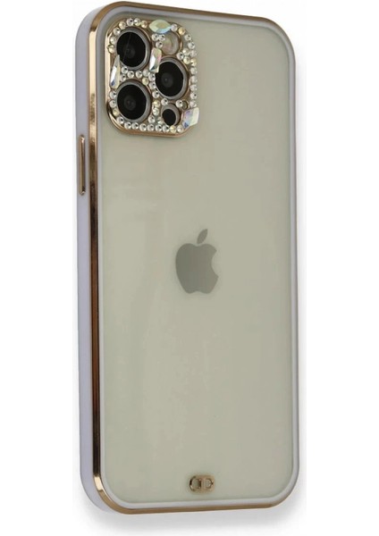 Bfs iPhone 12 Pro Kılıf Liva Taşlı Silikon - Mor fiyatları