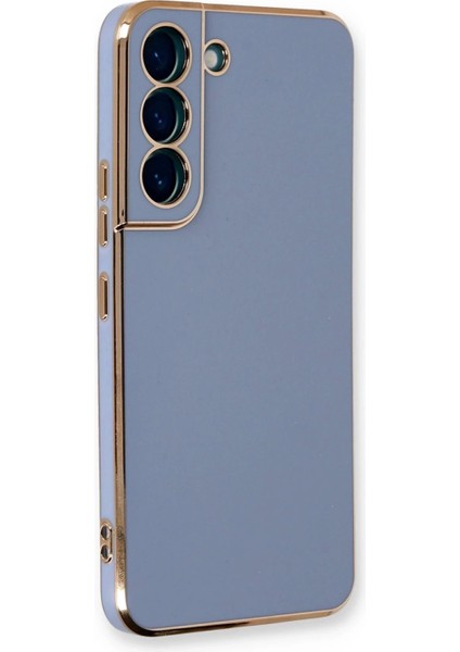 Bfs Samsung Galaxy S21 Fe Kılıf Volet Silikon - Mavi