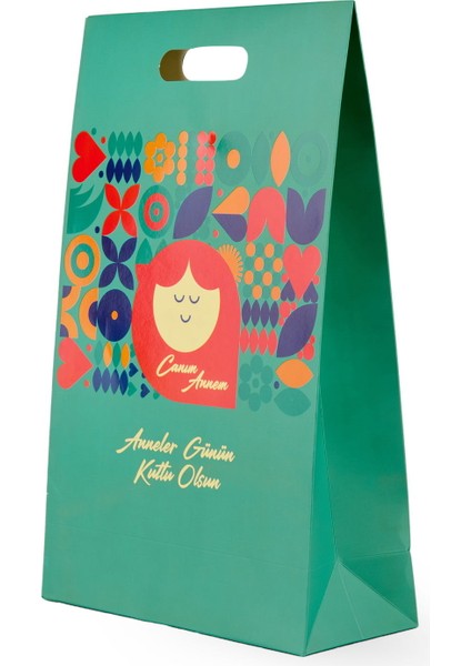 Deco Anneler Günü Desenli Fiyonk Çanta - Renkli - 38 cm modelleri