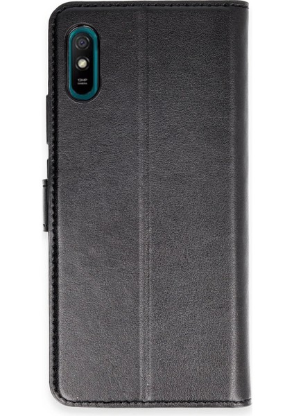 Bfs Xiaomi Redmi 9A Kılıf Trend S Plus Kapaklı Kılıf - Siyah
