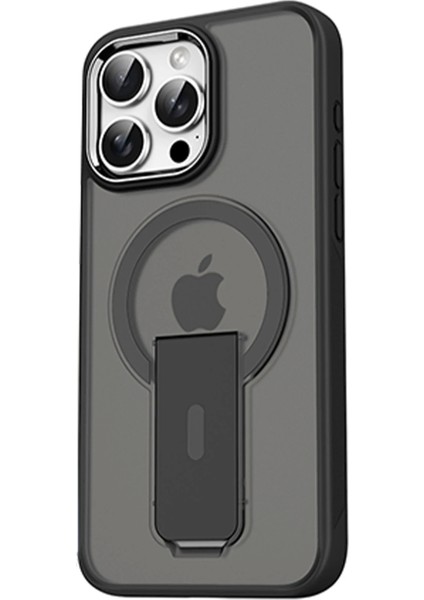 Bfs iPhone 15 Pro Tork Magsafe Standlı Kapak - Siyah