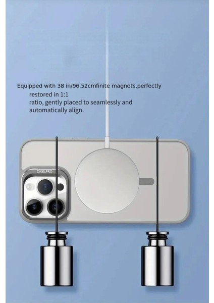 Apple iPhone 14 Pro Max Kamera Lens Koruma Hediyeli Magsafe Özellikli Standlı Premium Lüks Kılıf