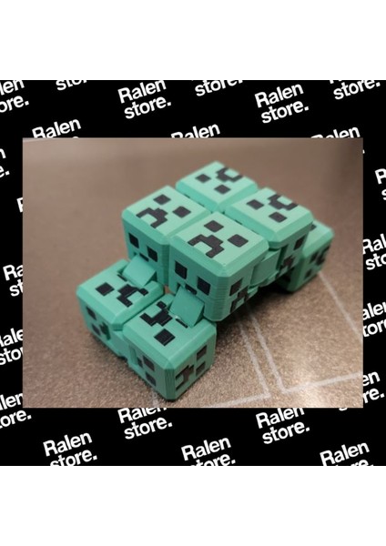 Ralen Store Minecraft Mini Creeper Sonsuz Küp Stres Oyuncağı Fidget | 8X4CM | Yeşil ( Yüksek Kalite 3D Baskı Pla ) fırsatları