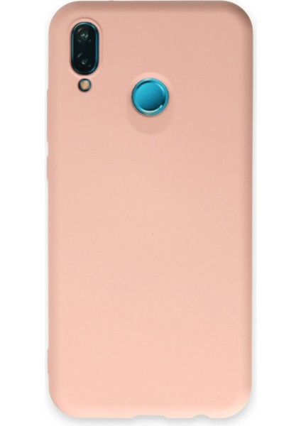 Bfs Huawei P20 Lite Kılıf Nano Içi Kadife Silikon - Pudra