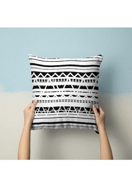 Geometrik Desenli Dijital Baskılı Şifon Saten Kumaş / En 1,50 cm - Elbise , Perde ve Kırlent fırsatları