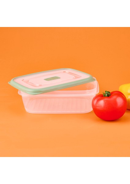 Plastik Saklama Kabı - Şeffaf / Yeşil - 1 Lt modelleri