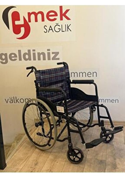 Wipperman Marka Katlanabilir Refakatçi Frenli Manuel Tekerlekli Sandalye Katlanabilir