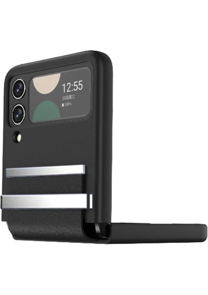 Bfs Samsung Galaxy Z Flip 3 Kılıf Belt Flip Kapak - Siyah fırsatları