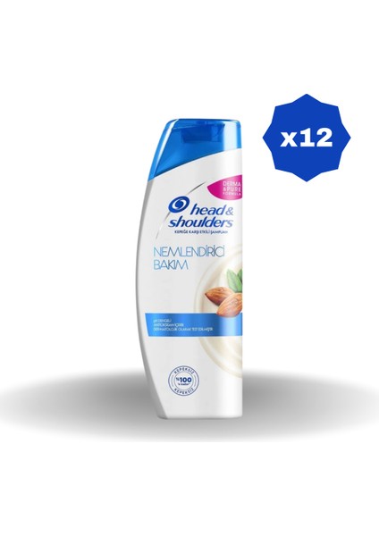 Head & Shoulders Nemlendirici Bakım Şampuan 330 ml - (12 Adet)