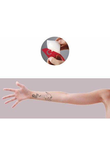 Silah ve Gül Tattoo Geçici Dövme Şablonları Kına Kalıpları fiyatları