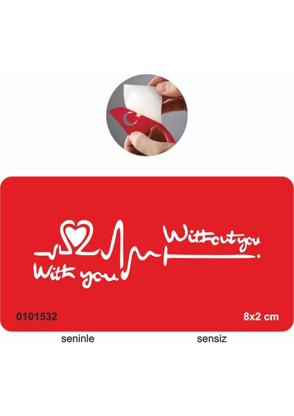 Seninle ve Sensiz Tattoo Geçici Dövme Şablonları Kına Kalıpları