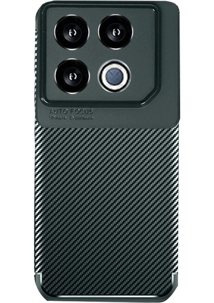 Bfs Infinix Gt 20 Pro Kılıf Auto Focus Karbon Kapak - Koyu Yeşil