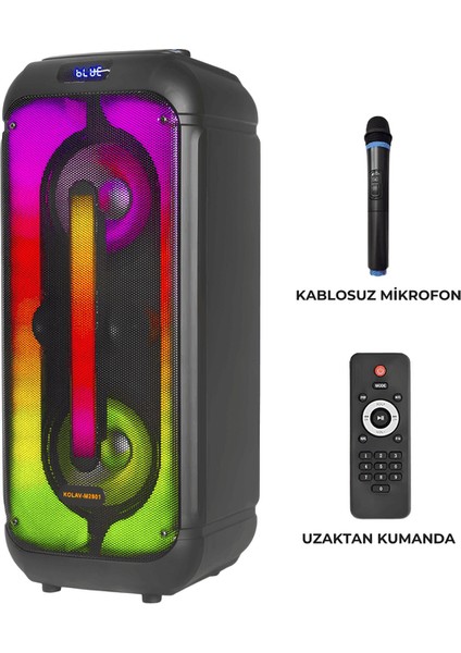 2801 Ultra Büyük Mikrofonlu Taşınabilir Speaker