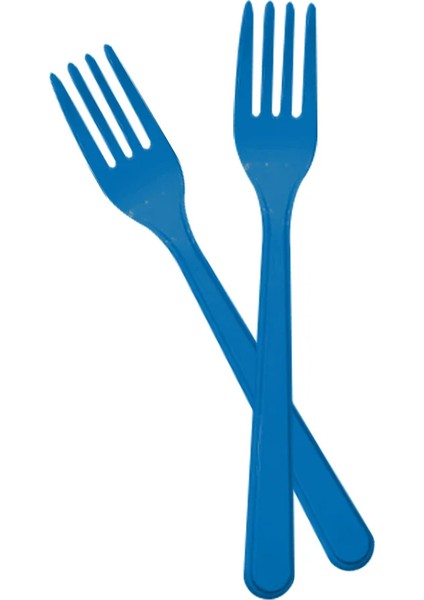 Lacivert Plastik Çatal