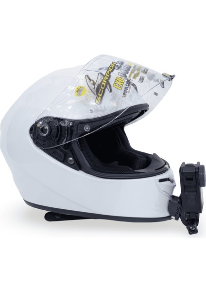 Scorpion Exo 1400 Evo Air Iı / Evo Kask Için Aksiyon Kamerası Kask Çene Bağlantı Aparatı Chin Mount
