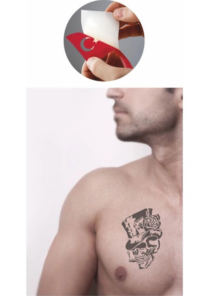 Oyuncu Kurukafa Tattoo Geçici Dövme Şablonları Kına Kalıpları fiyatları