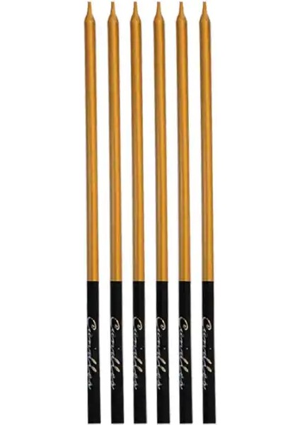 Metalik Siyah Altın Doğum Günü Mumu fiyatları