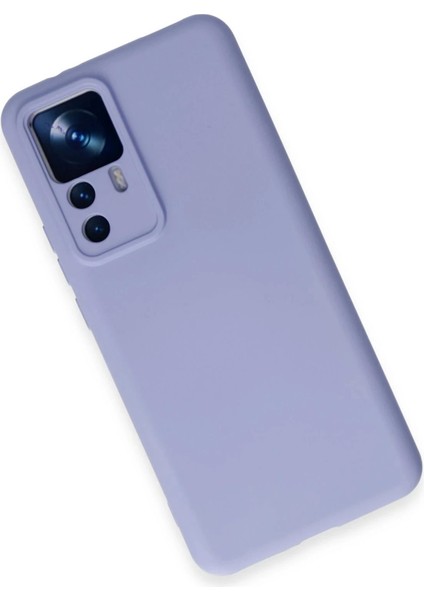 Bfs Xiaomi Mi 12T Pro Kılıf Nano Içi Kadife Silikon - Lila modelleri