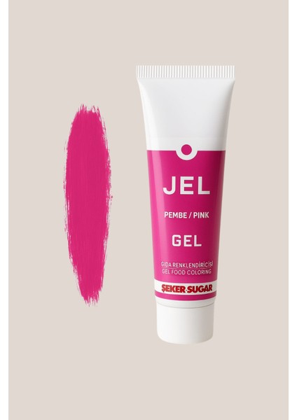 Pembe Jel Gıda Boyası 100 Gr.
