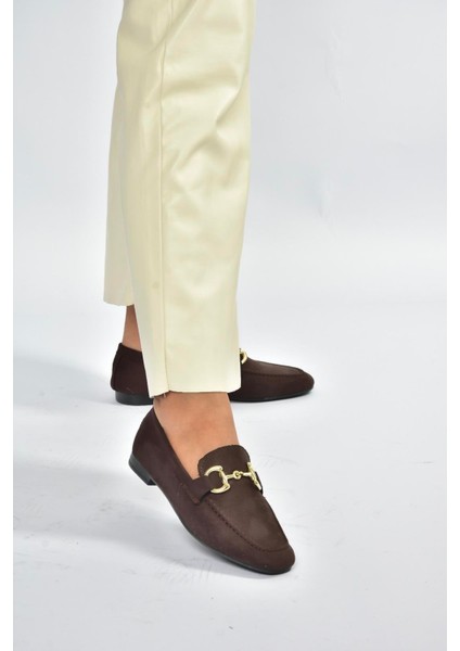 V780161202 Kahverengi Süet Günlük Kadın Ayakkabı fiyatları