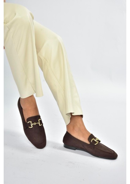 V780161202 Kahverengi Süet Günlük Kadın Ayakkabı fırsatları