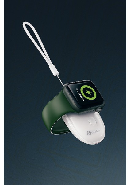 Mini Magjoy 2.5W 1000 Mah Manyetik Powerbank Wireless Kablosuz Taşınabilir Şarj Apple Watch Uyumlu fırsatları