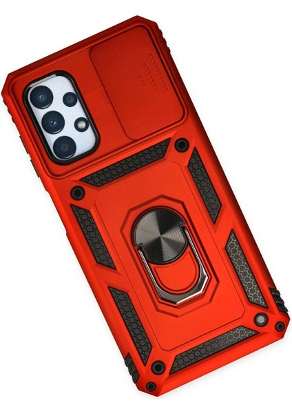 Bfs Samsung Galaxy A23 4g Kılıf Pars Lens Yüzüklü Silikon - Kırmızı modelleri