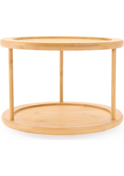 Houseware Katlı Döner Tabla - Bej - 25X21 cm