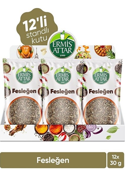 Fesleğen 30 Gram 12'li Ermiş Attar