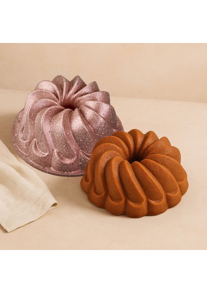 Kitchen Nirvana Girdap Kek Kalıbı - Pembe - 24 cm