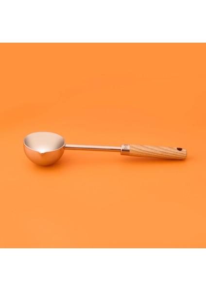 Ahşap Saplı Metal Ölçü Kaşığı - Gri / Kahverengi fiyatları