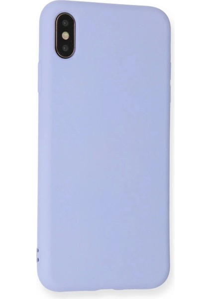 Bfs iPhone Xs Max Kılıf Nano Içi Kadife Silikon - Lila modelleri