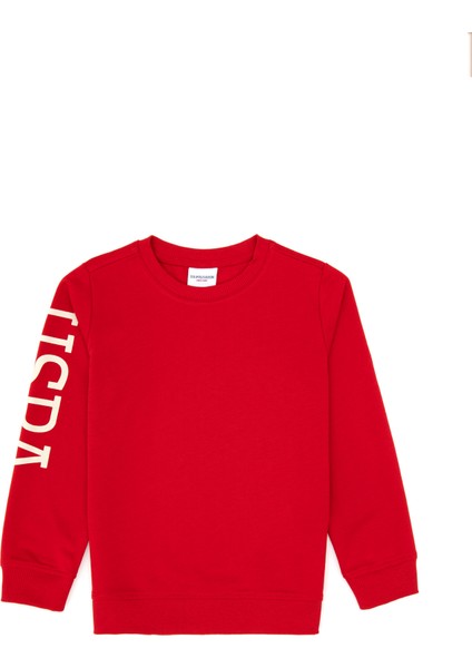 Erkek Çocuk Kırmızı Sweatshirt 50313831-VR171