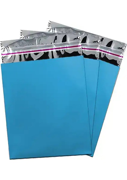 Mavi Lüks Metalize Poşet 12X17