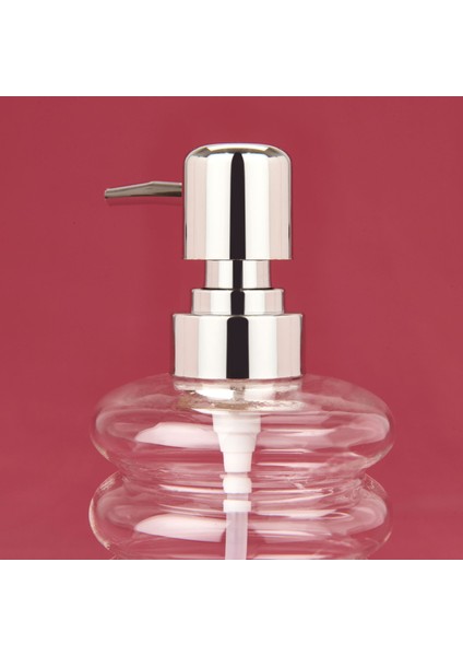 Kapaklı Borosilikat Cam Sıvı Sabunluk - Şeffaf / Gri modelleri