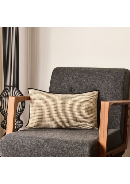 Soft Reims Kırlent - Bej - 30X50 cm