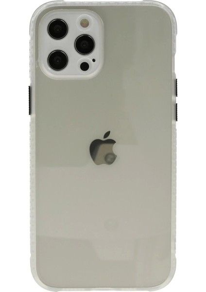 Bfs iPhone 12 Pro Kılıf Miami Şeffaf Silikon - Şeffaf