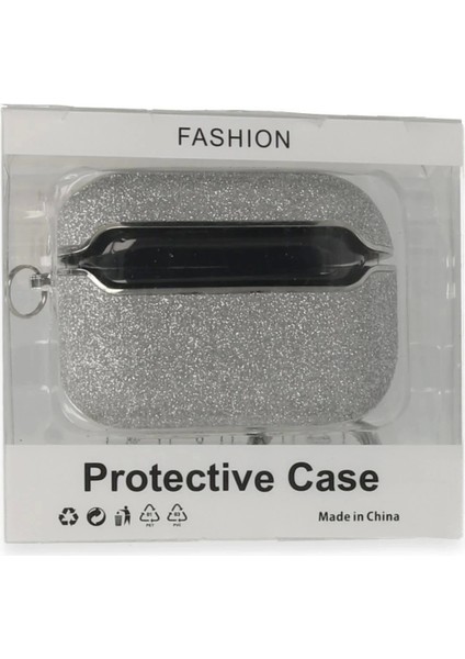 Bfs Airpods Pro 2 (2.nesil) Spell Simli Kılıf - Gümüş
