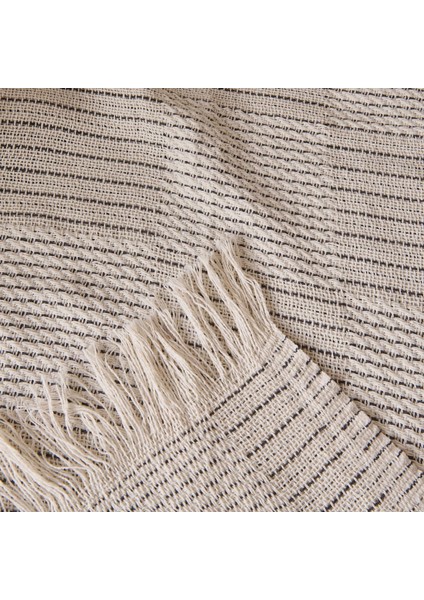 Soft Nemo Koltuk Şalı - Ekru / Antrasit - 180X220 cm modelleri